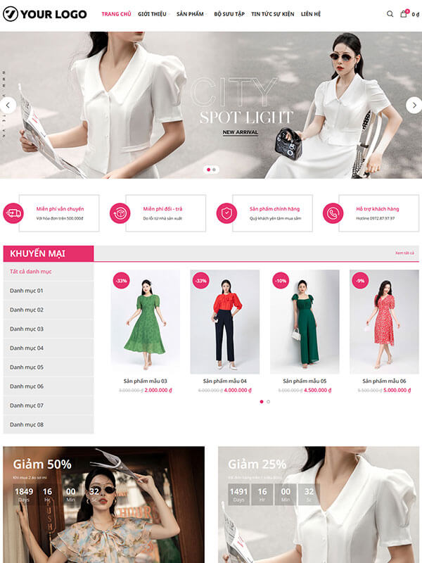 Thiet ke website thoi trang 03