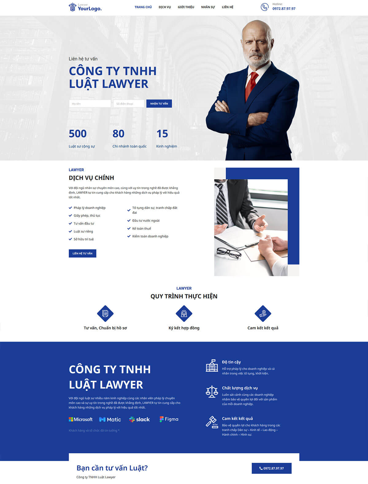 Thiet ke website doanh nghiep luat su