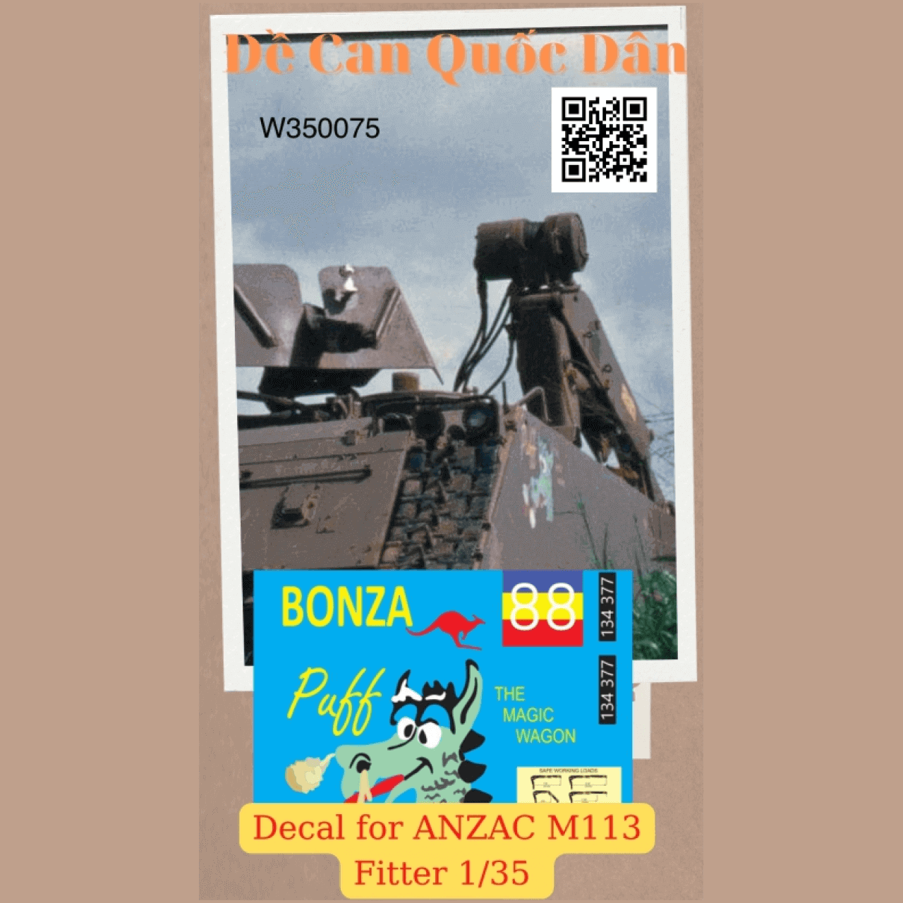 Đề Can Quốc Dân | 1:35 | ANZAC M113 Fitter