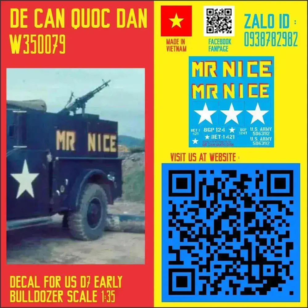 Đề Can Quốc Dân | 1:35 | Decal for Mr Nice