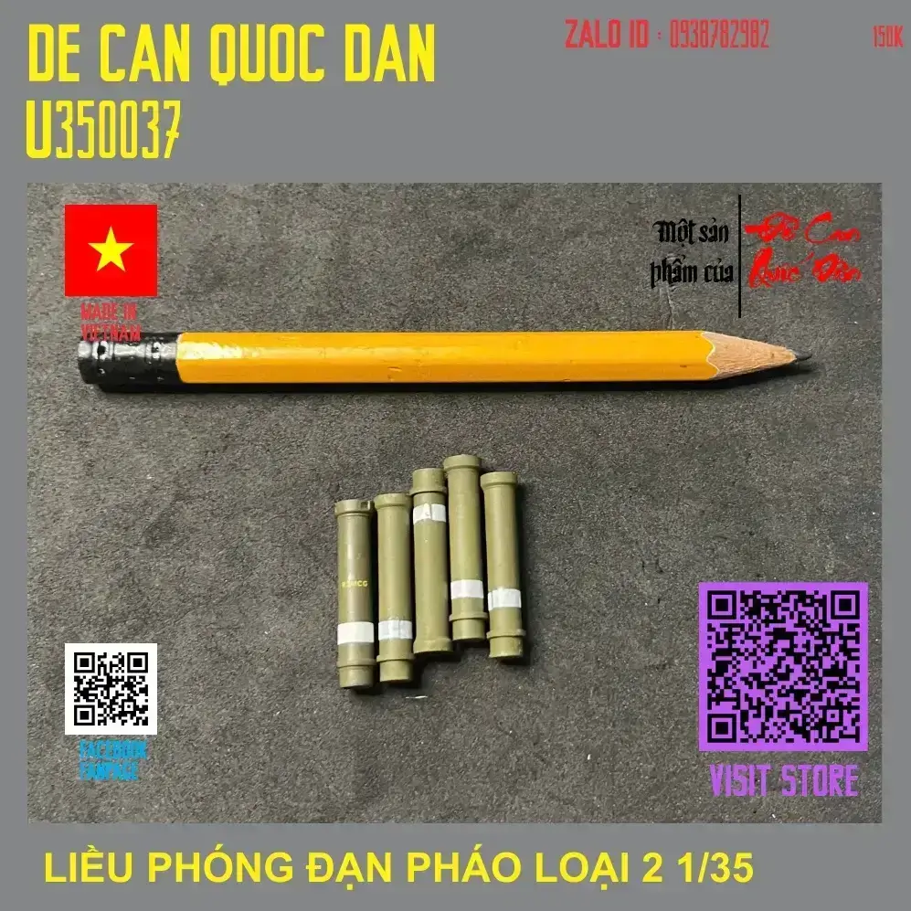 Decal Quốc Dân | 1:35 | LIỀU PHÓNG ĐẠN PHÁO ĐÃ HOÀN THIỆN LOẠI 2