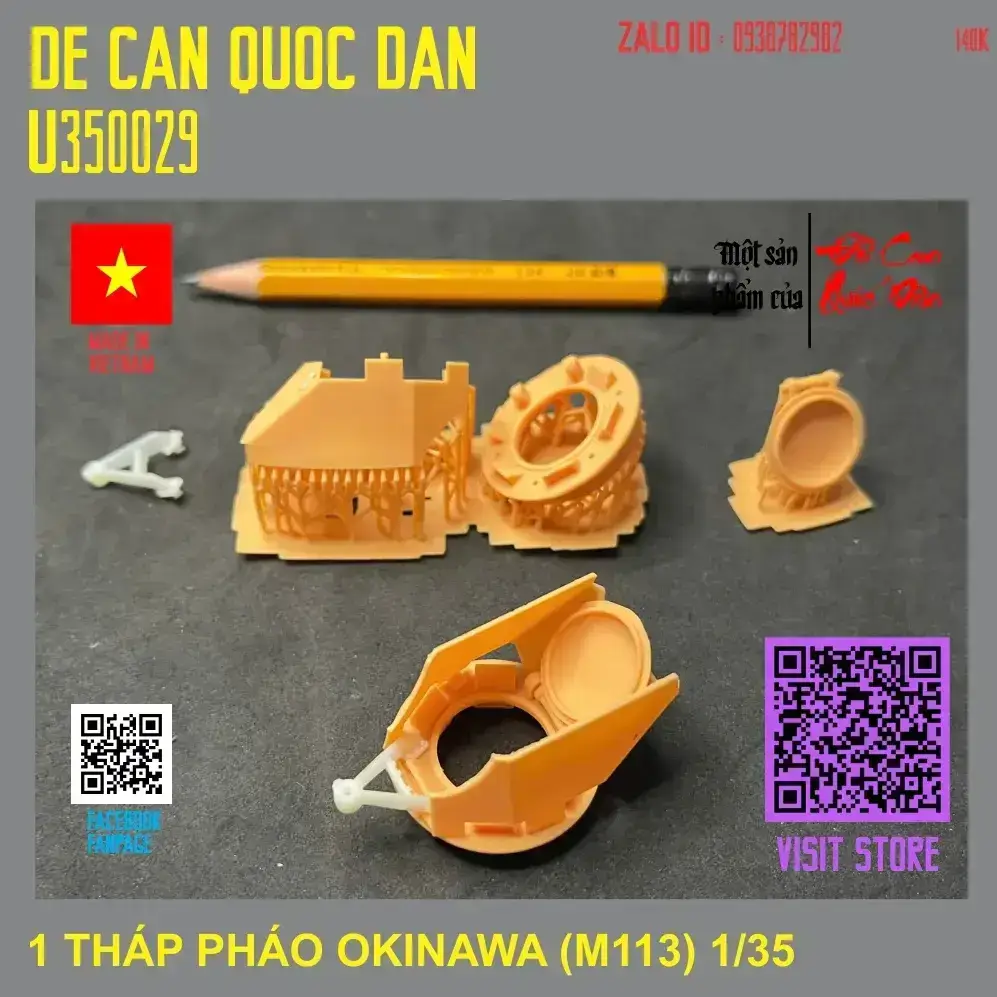 Decal Quốc Dân | 1:35 | THÁP PHÁO OKINAWA (CHO M113)
