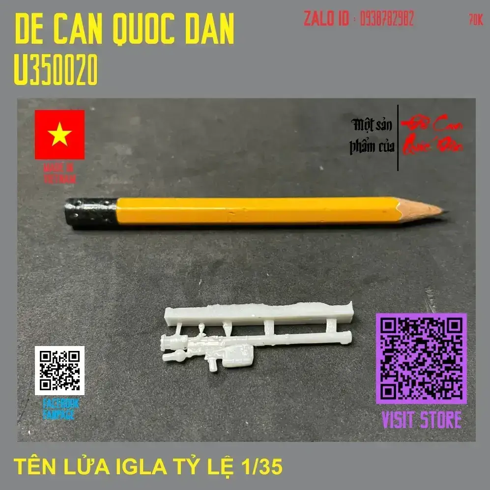 Decal Quốc Dân | 1:35 | TÊN LỬA PHÒNG KHÔNG IGLA