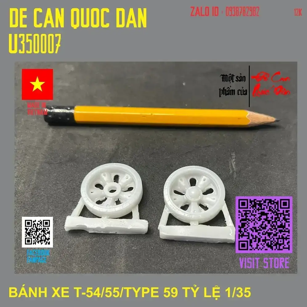 Decal Quốc Dân | 1:35 | BÁNH CHỊU NẶNG XE T-54/55