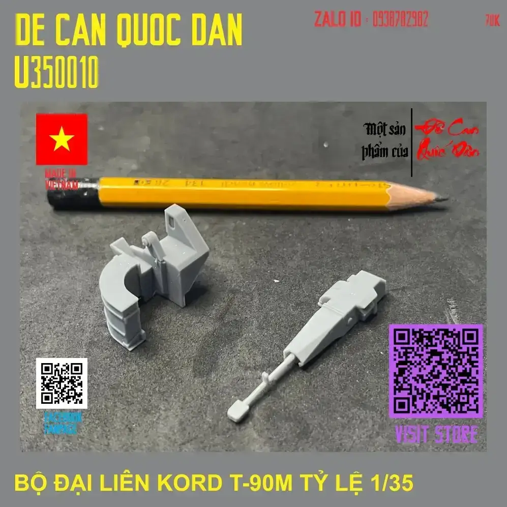Decal Quốc Dân | 1:35 | BỘ ĐẠI LIÊN KORD T-90M