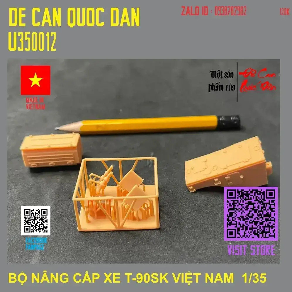 Decal Quốc Dân | 1:35 | BỘ NÂNG CẤP XE TĂNG T-90SK VIỆT NAM