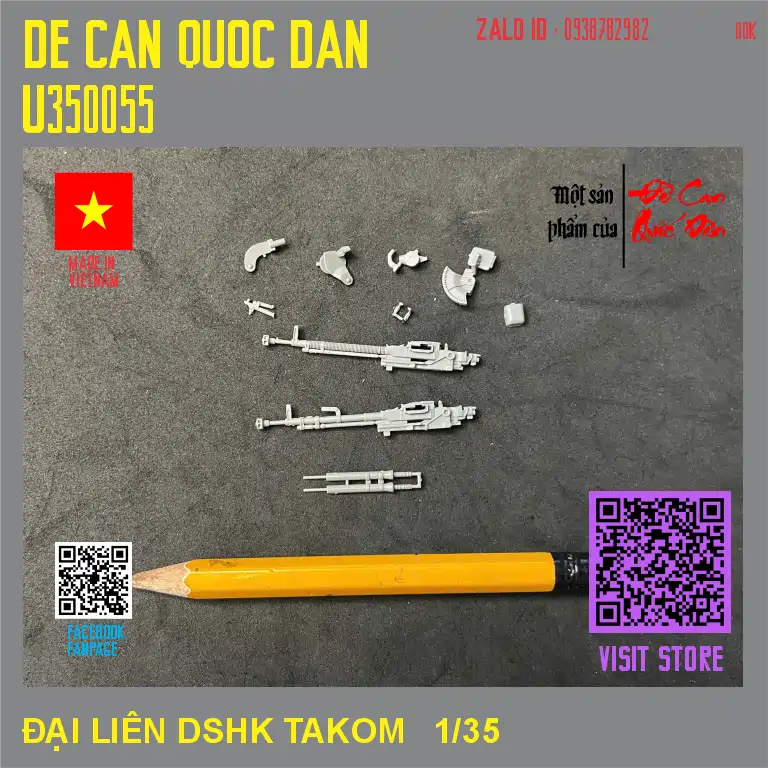 Decal Quốc Dân | 1:35 | ĐẠI LIÊN DSHK TAKOM