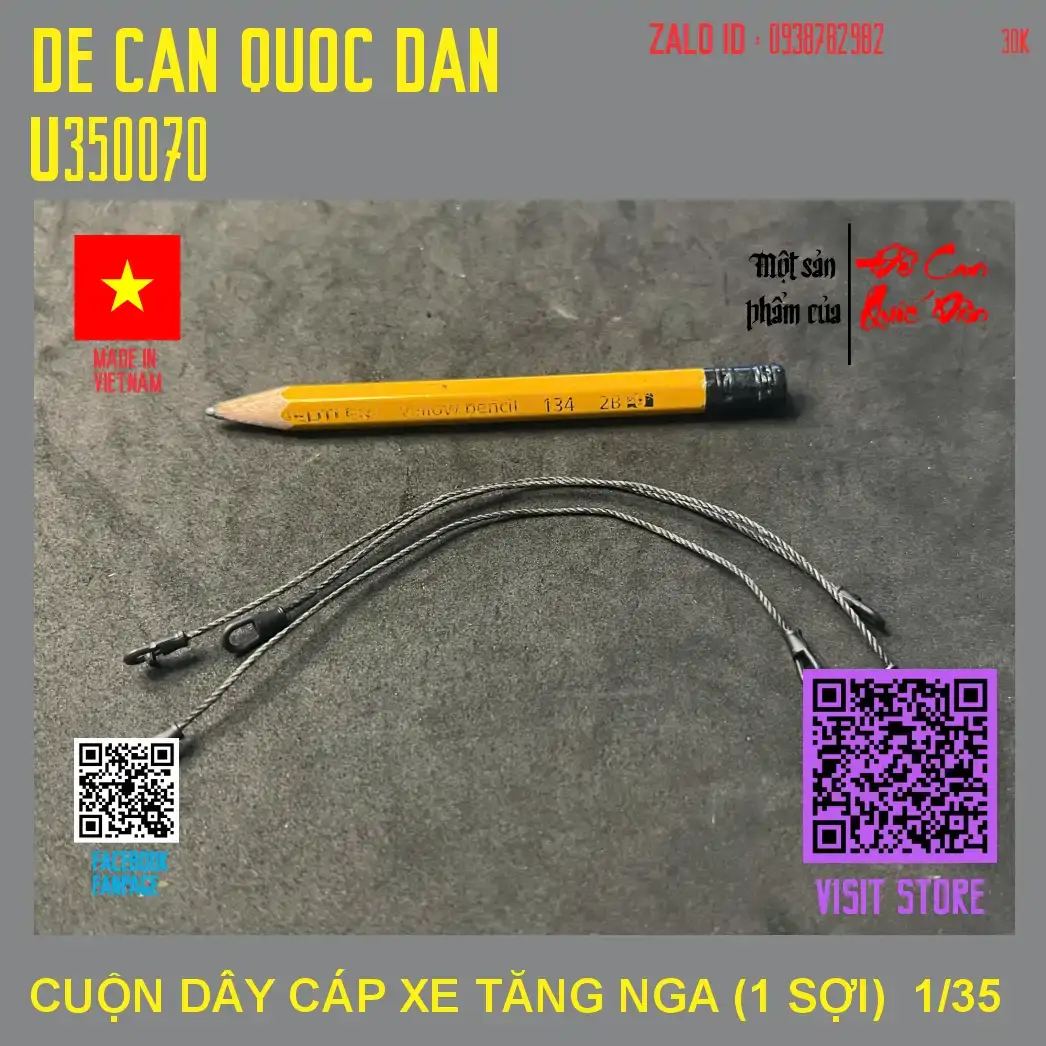 Decal Quốc Dân | 1:35 | DÂY CÁP TANK T-54