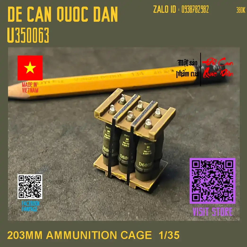 Decal Quốc Dân | 1:35 | 203MM AMMUNITION CAGE