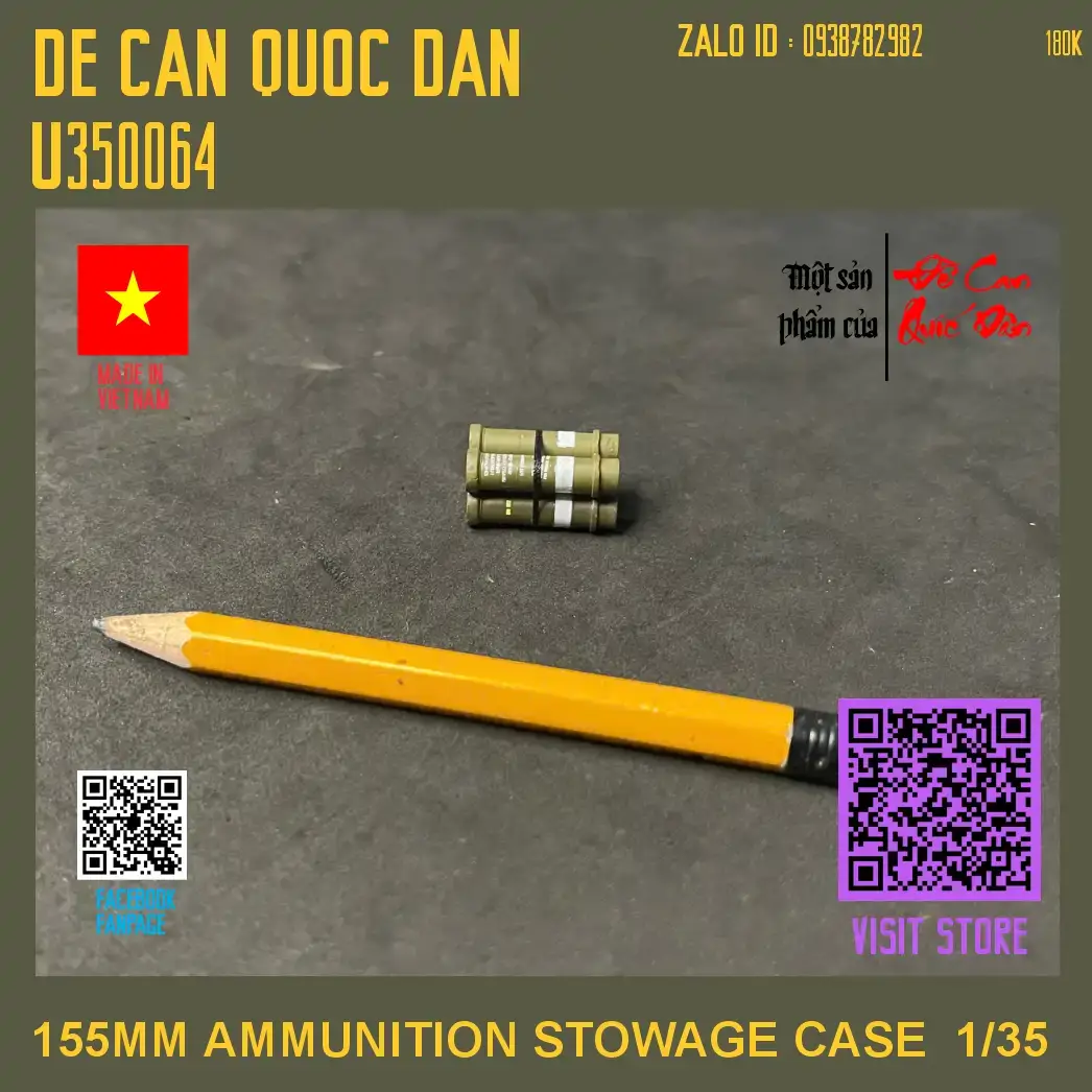 Decal Quốc Dân | 1:35 | 155MM AMMUNITION STOWAGE CASE