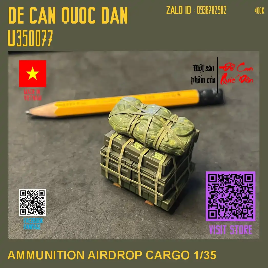 Decal Quốc Dân | 1:35 | AMMUNITION AIRDROP CARGO