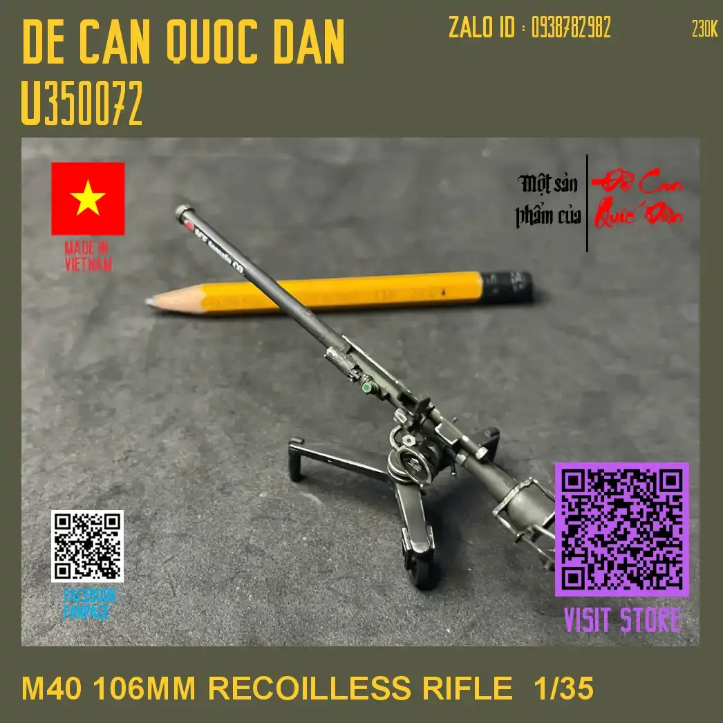 Decal Quốc Dân | 1:35 | M40 106MM RECOILLESS RIFLE