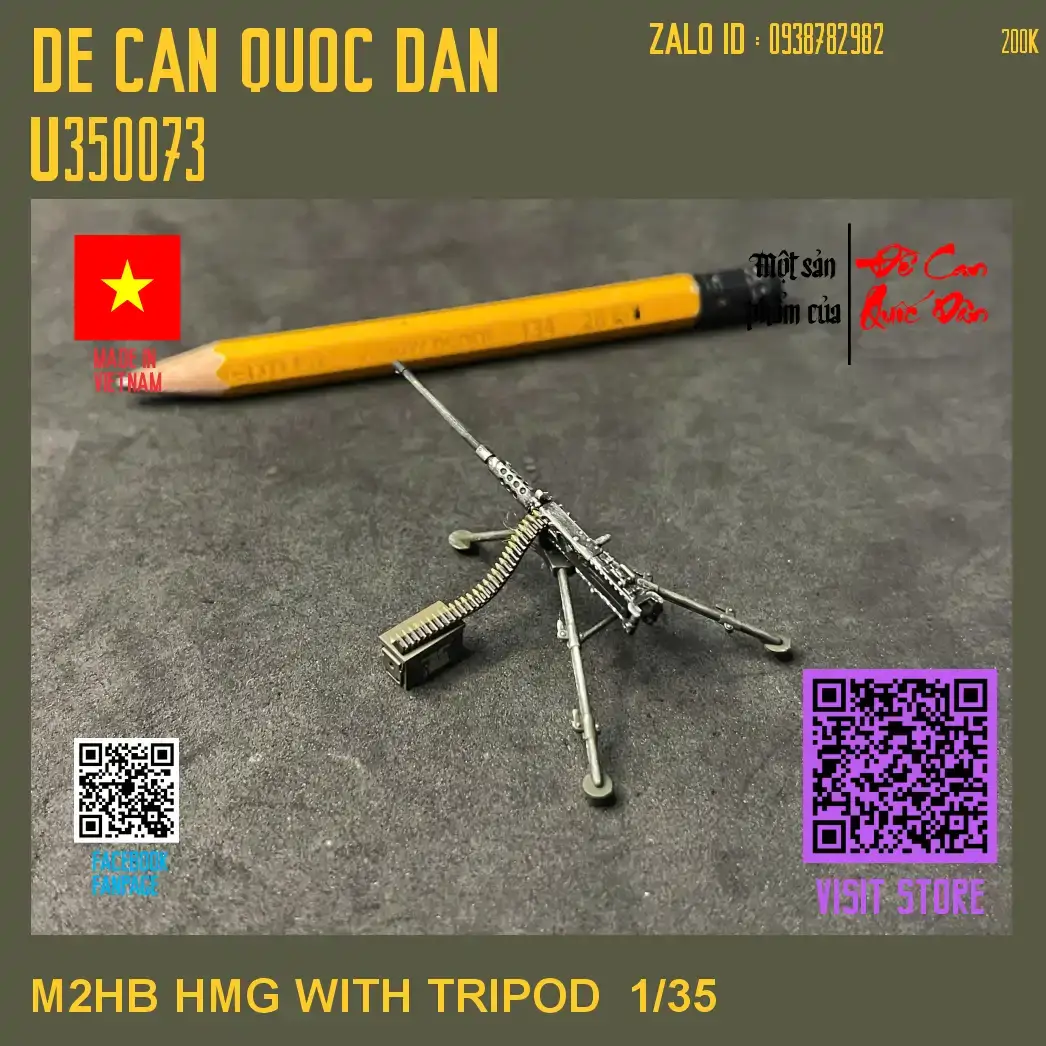 Decal Quốc Dân | 1:35 | M2HB HMG WITH TRIPOD