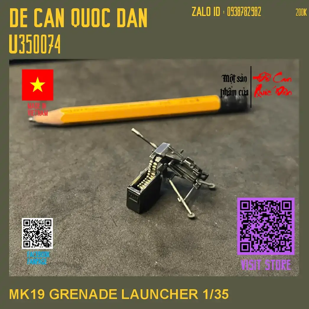 Decal Quốc Dân | 1:35 | MK19 GRENADE LAUNCHER WITH TRIPOD