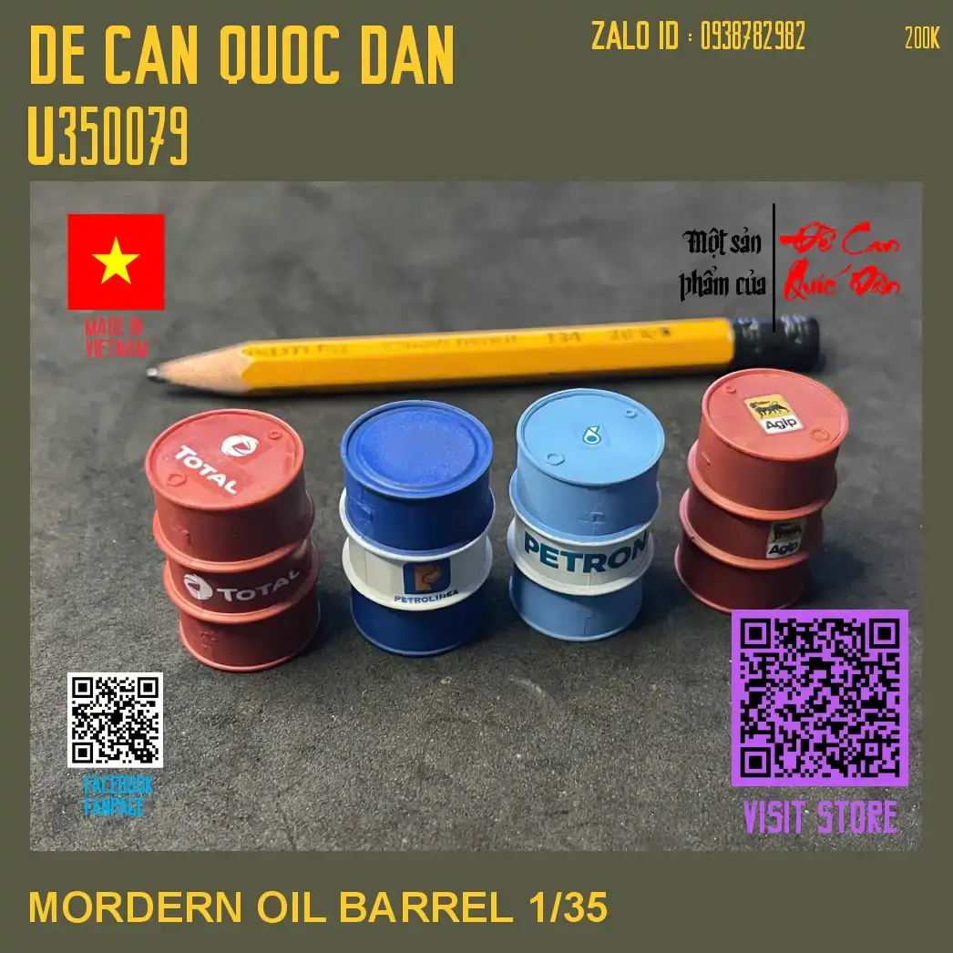 Decal Quốc Dân | 1:35 | MODERN OIL BARREL