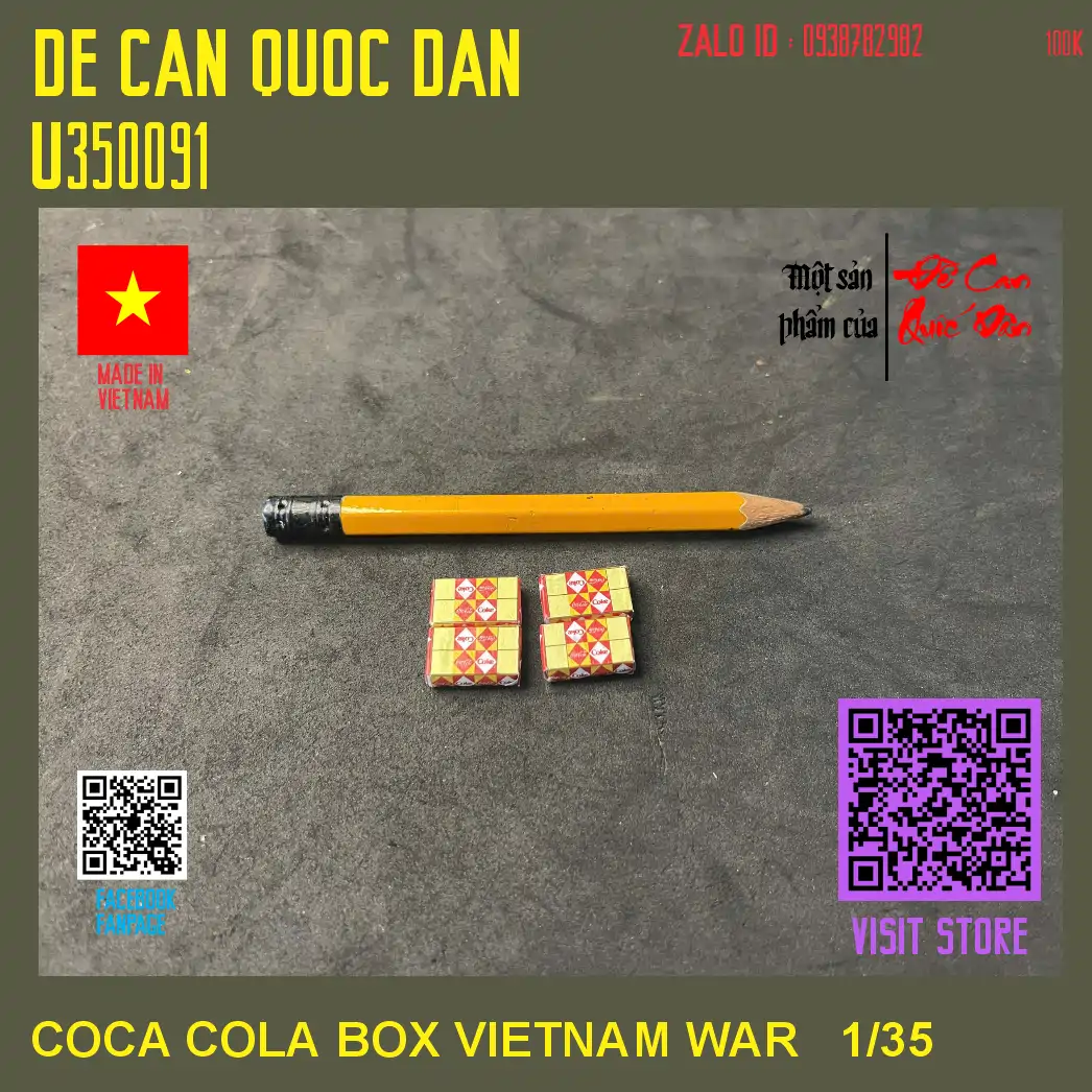 Decal Quốc Dân | 1:35 | COCA COLA BOX