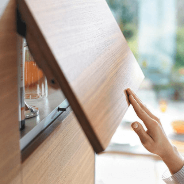 Bộ tay nâng AVENTOS HK top nhấn mở TIP-ON 22K2900T 5632837 màu xám đậm