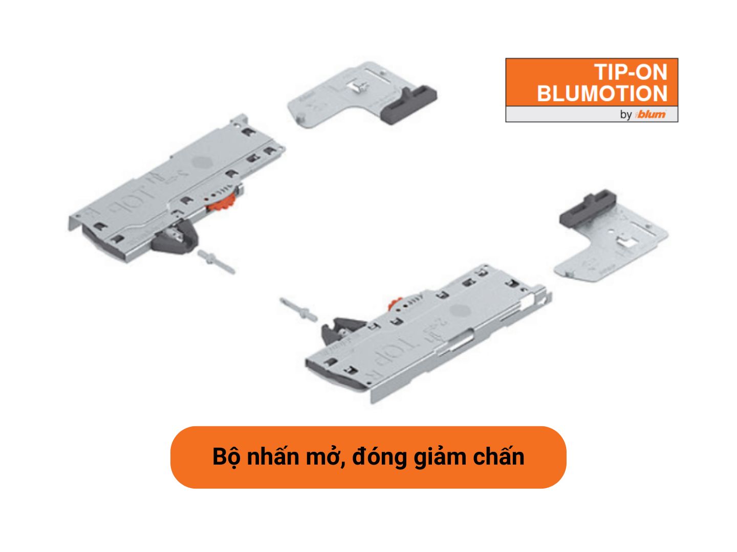 Bộ nhấn mở, đóng giảm chấn