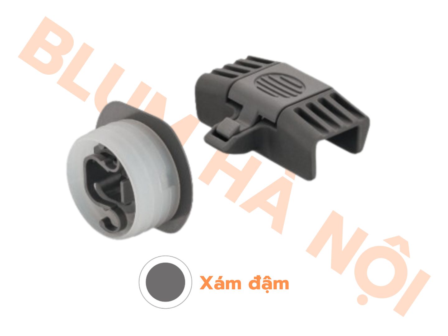 Merivobox khớp nối ngăn kéo âm xám đậm