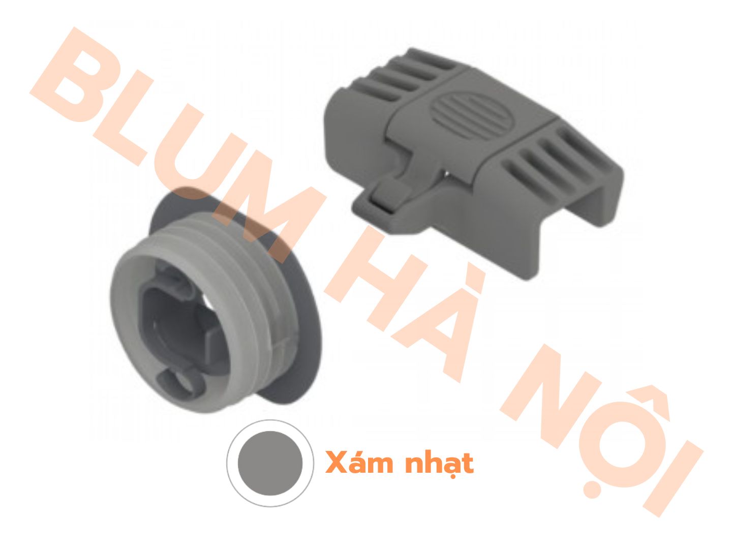 Merivobox khớp nối ngăn kéo âm xám nhạt