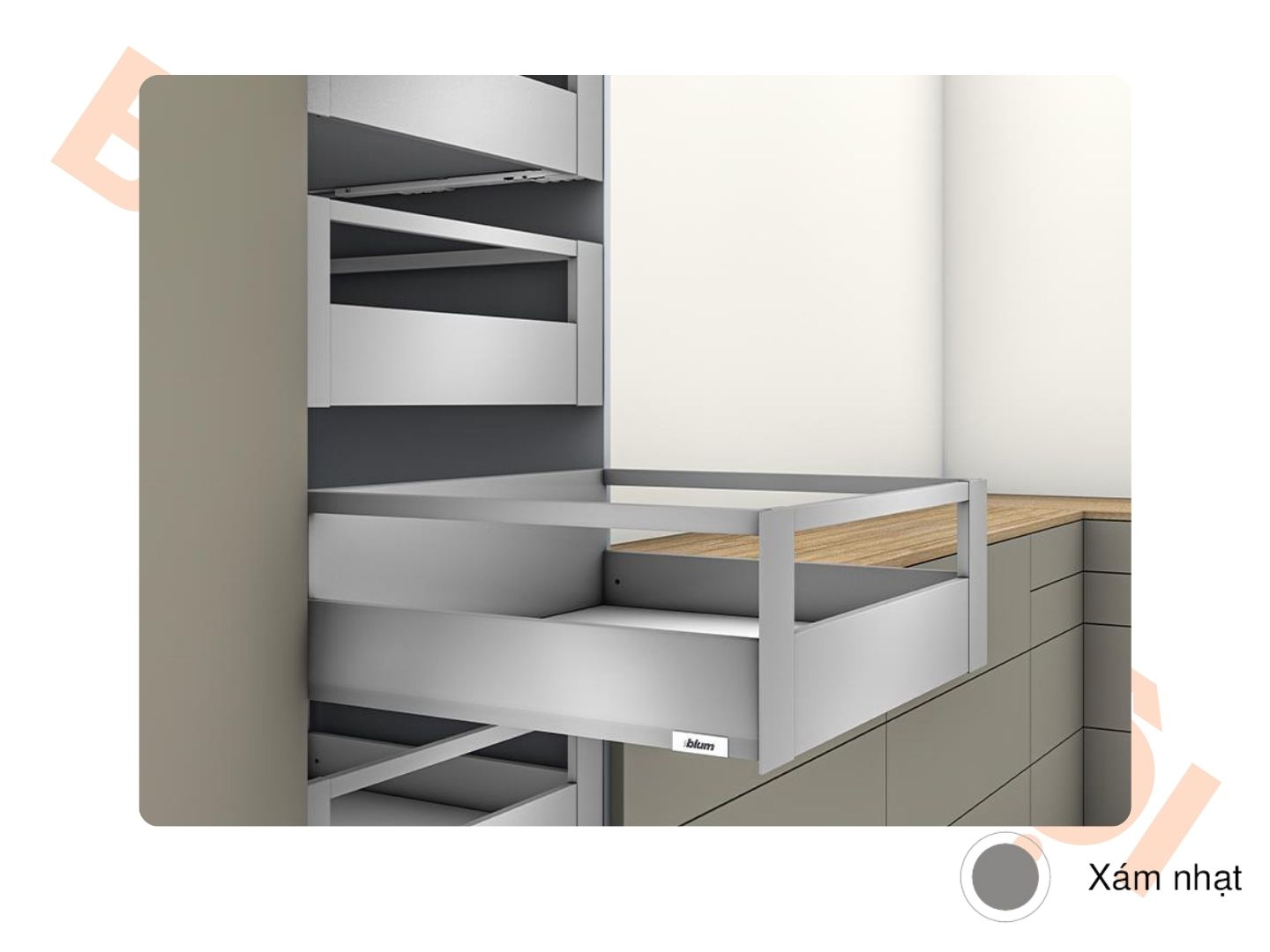 Ray hộp MERIVOBOX R2 xám nhạt