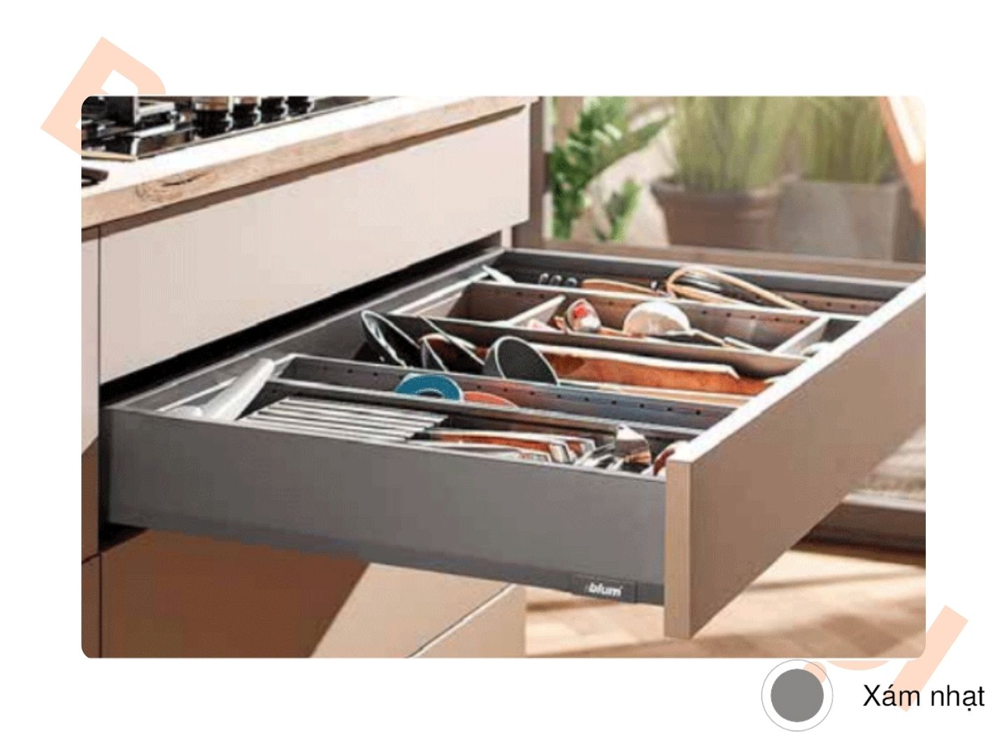 Ray hộp MERIVOBOX R1 xám nhạt