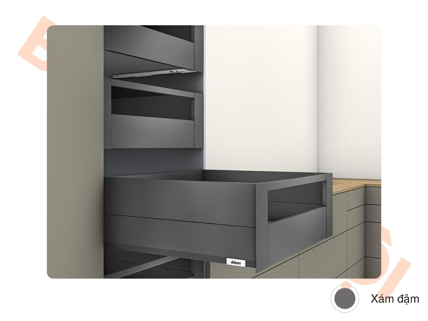 Ray hộp MERIVOBOX R2 xám đậm