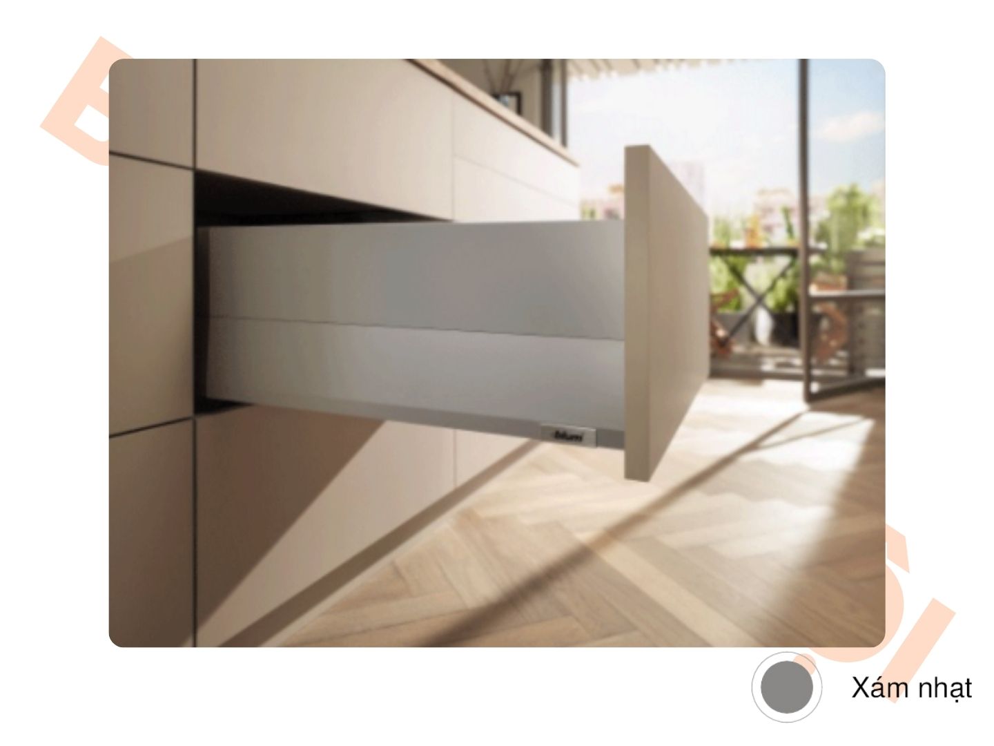 Ray hộp MERIVOBOX R3 xám nhạt