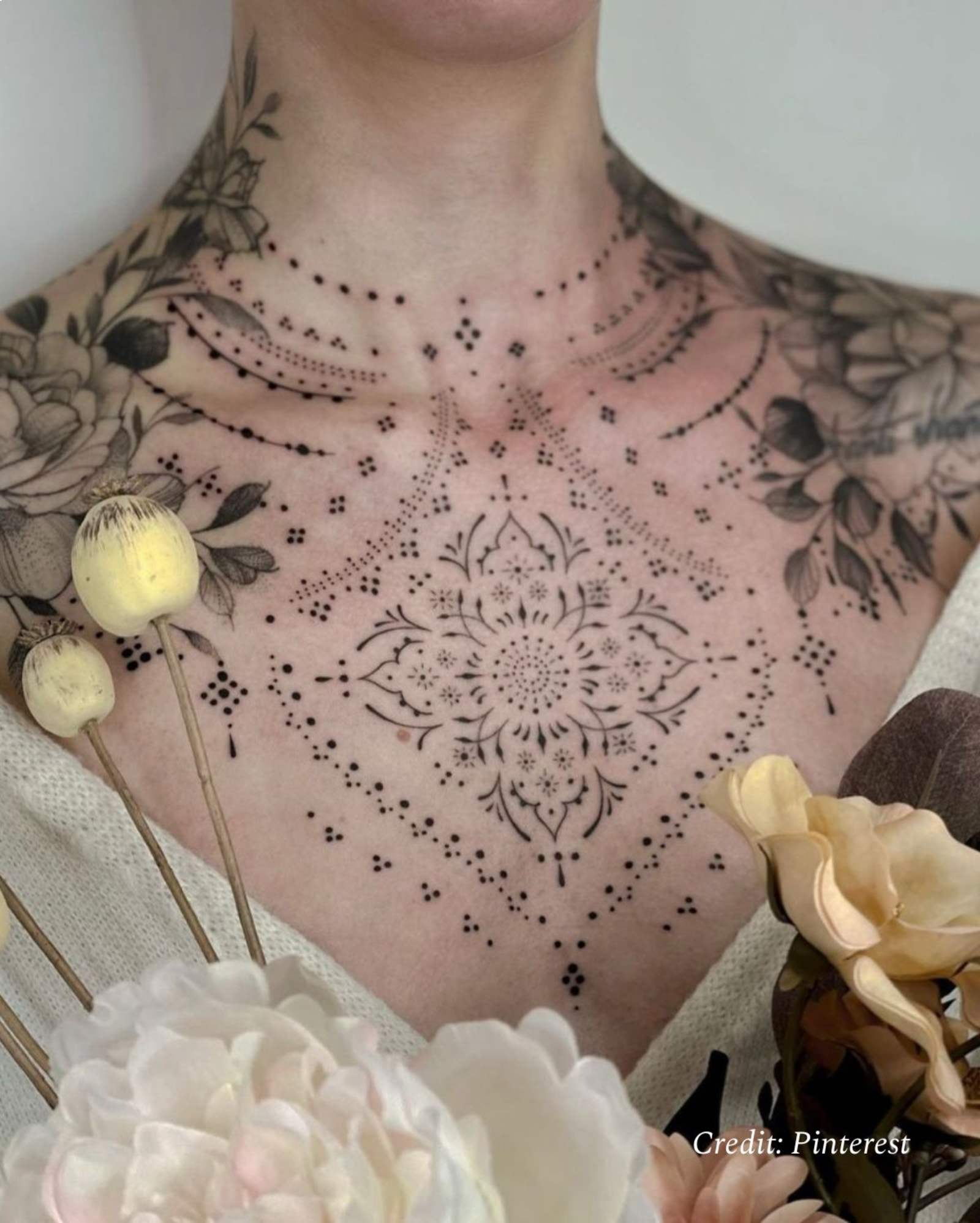 Tattoos for the Chest for Females: Best Design Ideas