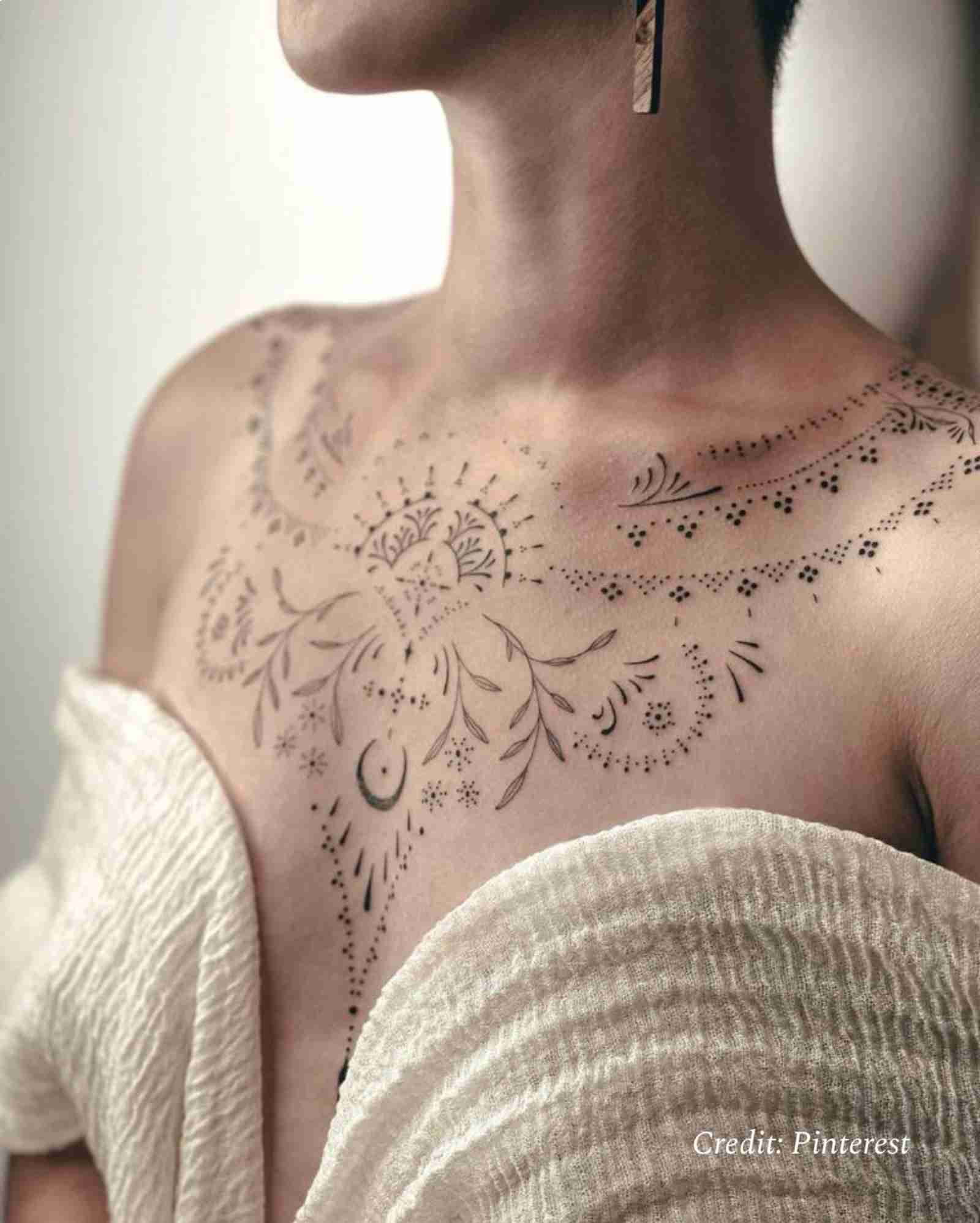 Tattoos for the Chest for Females: Best Design Ideas