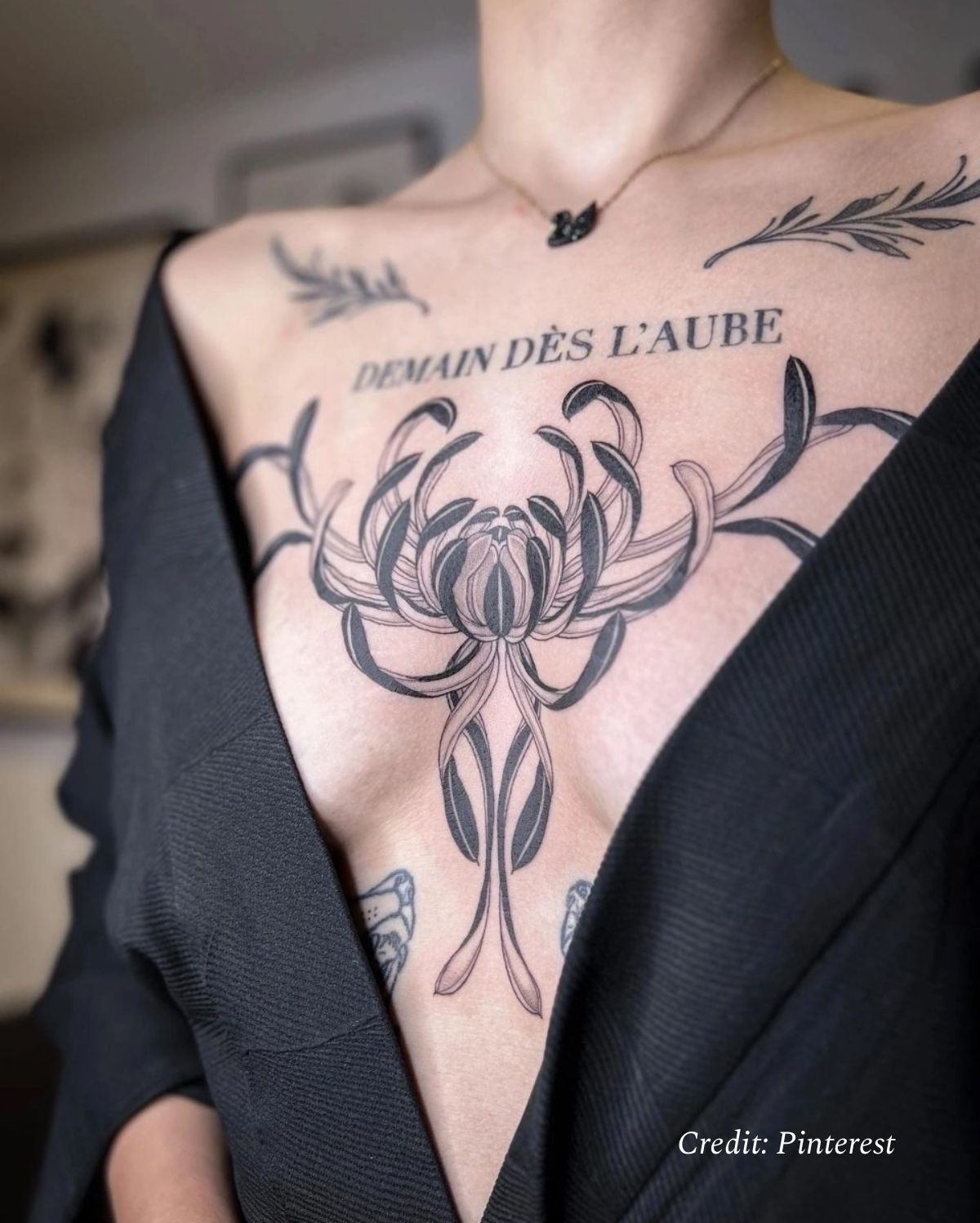 Sternum Tattoo: Stylish Designs, Meanings and Ideas Sternum Tattoo: Stylish Designs, Meanings and Ideas