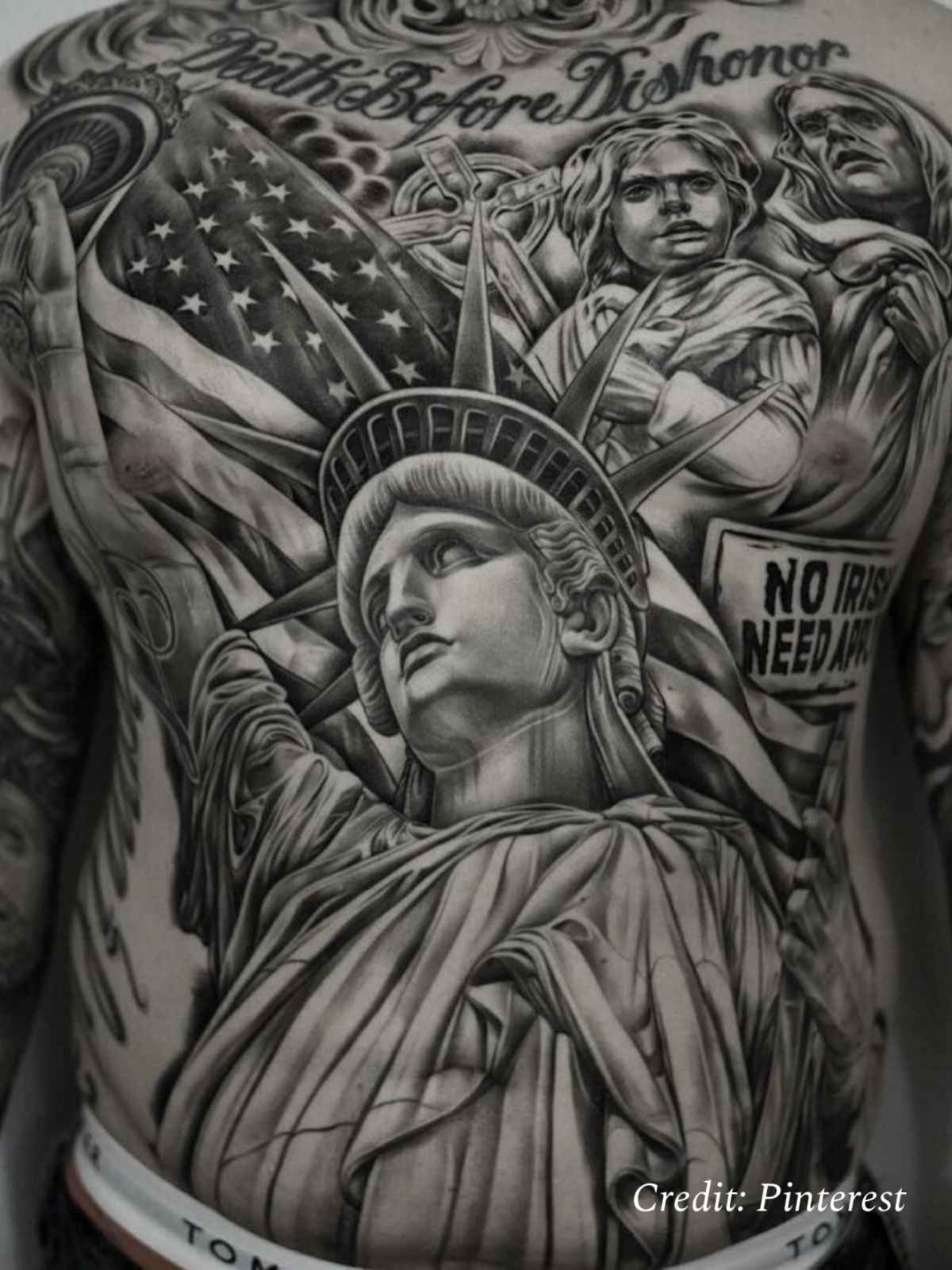 Tattoos of Statue of Liberty – Top Design Ideas & Styles
