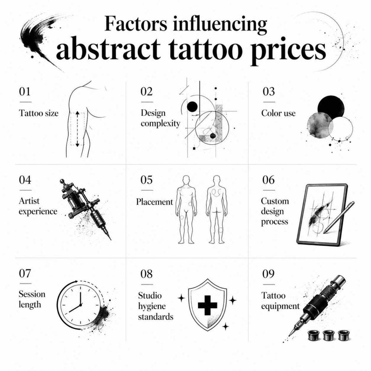 ABSTRACT abstract tattoo price