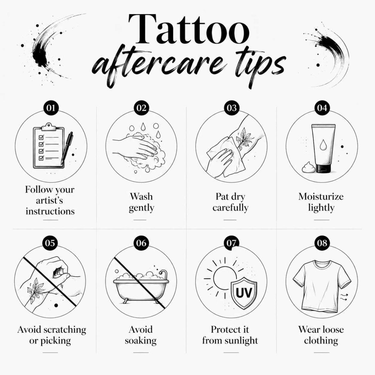 ABSTRACT abstract tattoo aftercare tips
