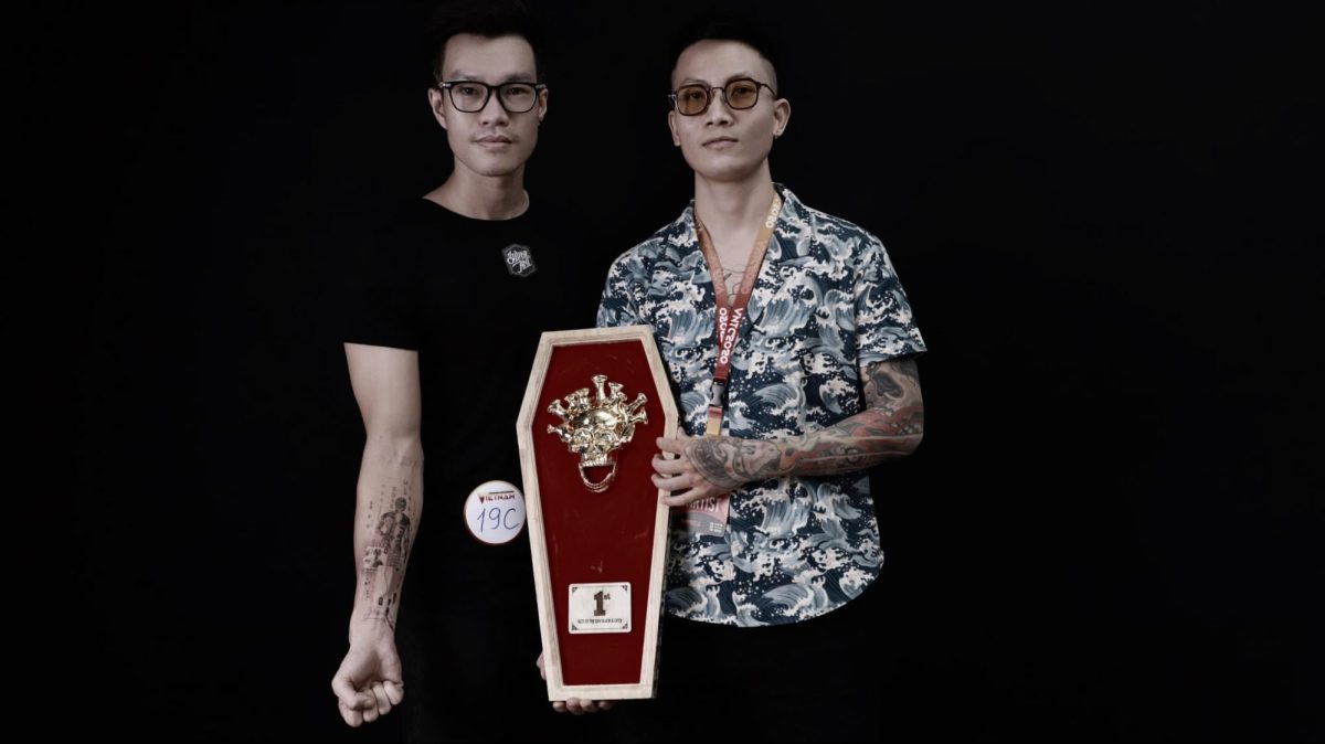 Artist Dino at at Vietnam Tattoo Convention 2020