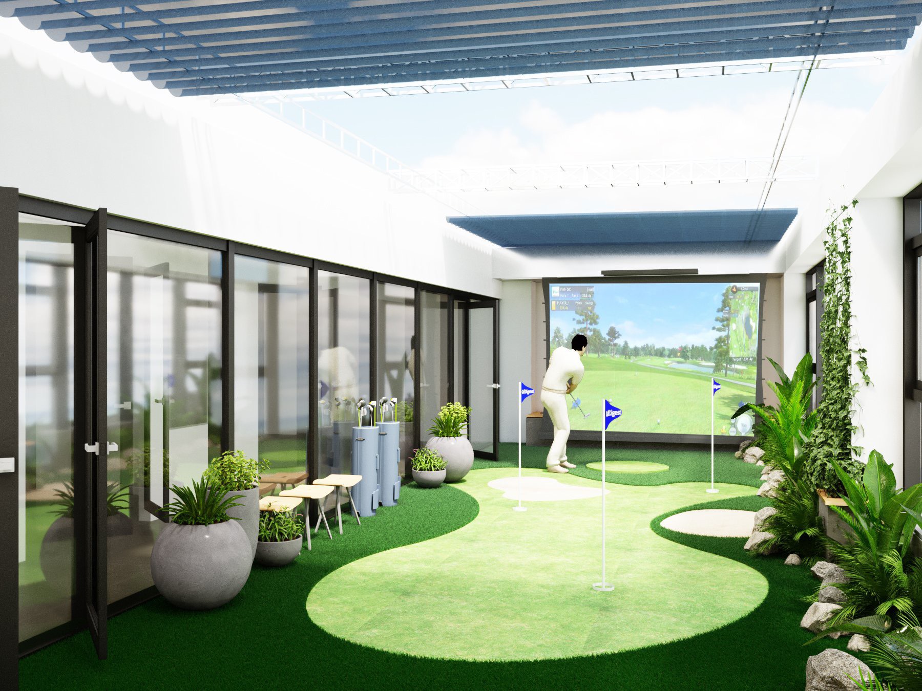 Thiết kế thi công Phòng tập golf