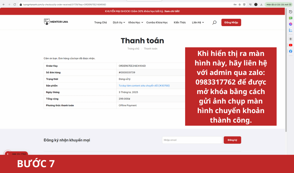 Hướng Dẫn Đăng Ký Khóa Học