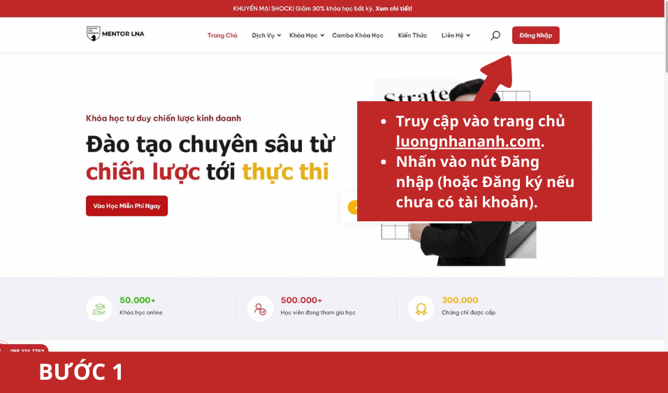 Hướng Dẫn Đăng Ký Khóa Học