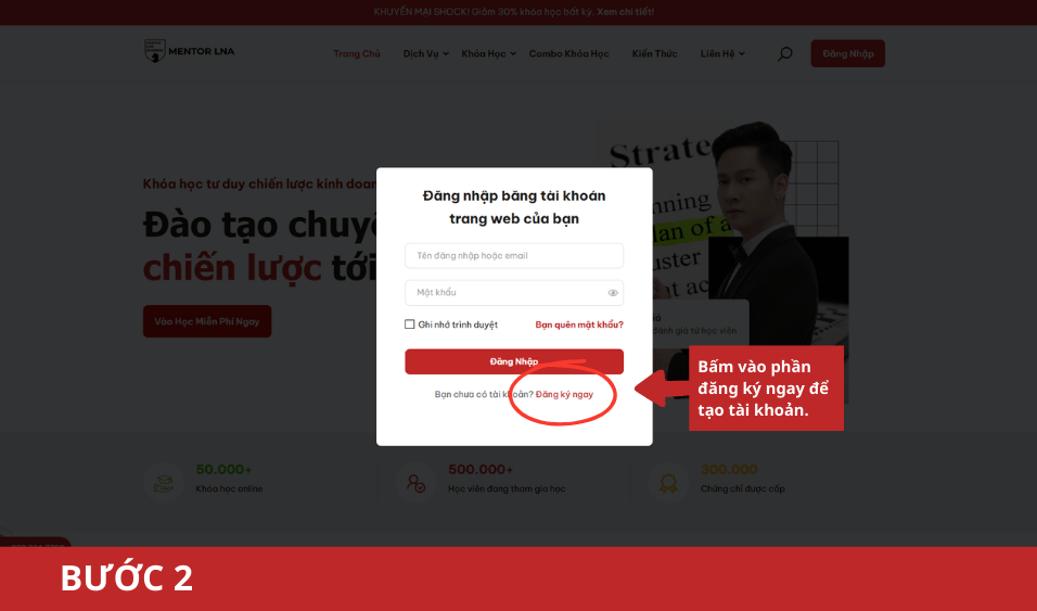 Hướng Dẫn Đăng Ký Khóa Học