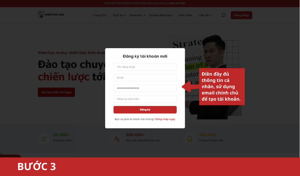 Hướng Dẫn Đăng Ký Khóa Học