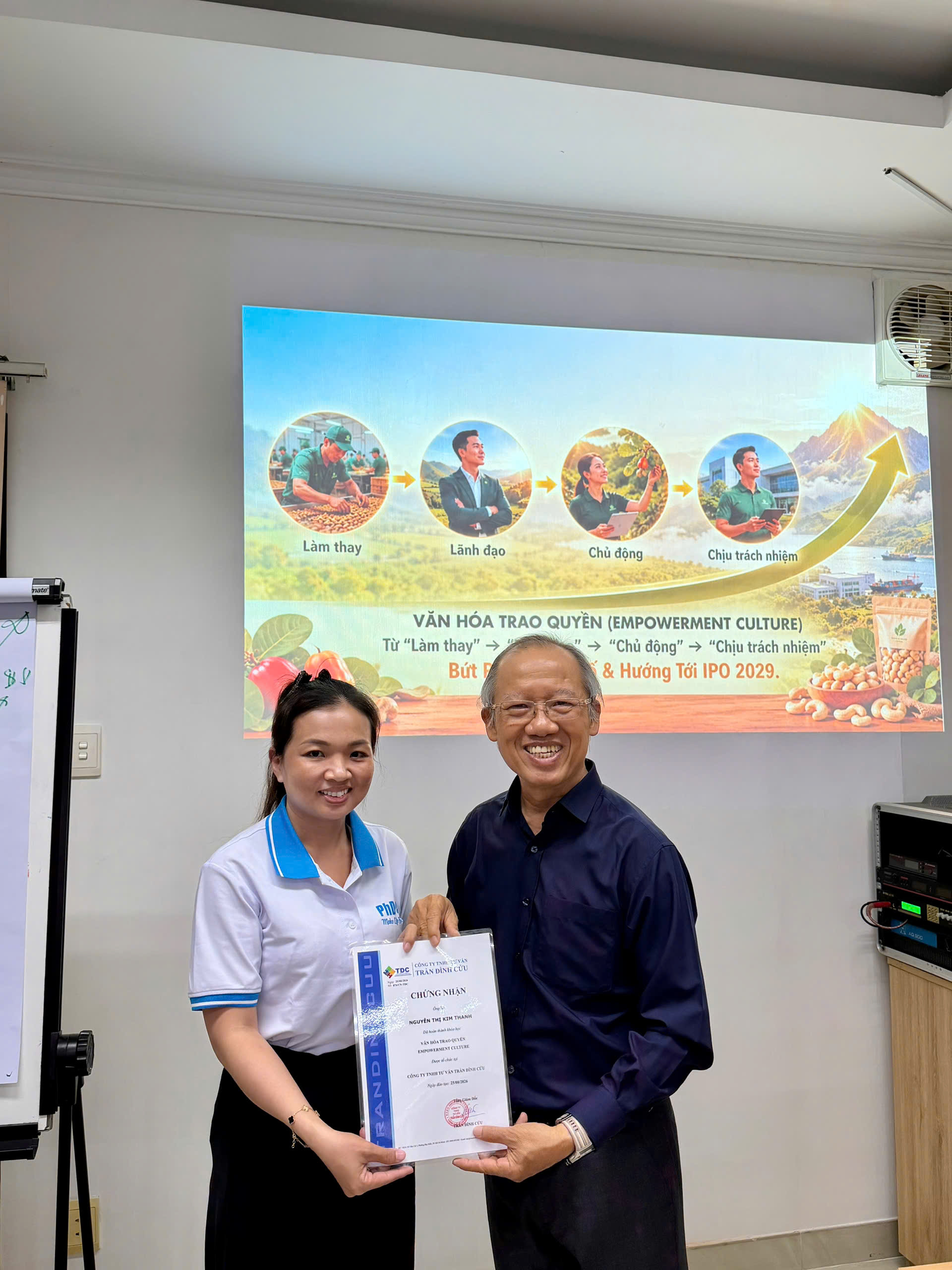 BioValley Vietnam team during Empowerment Culture training session