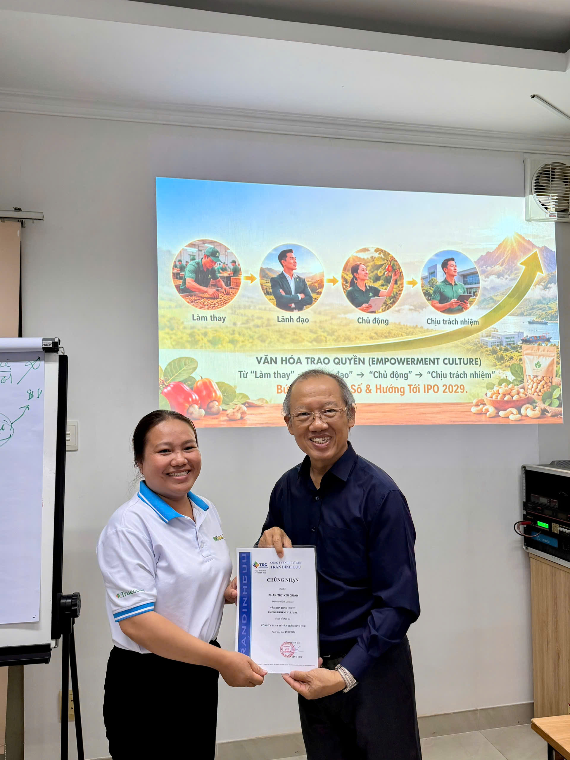 BioValley Vietnam team during Empowerment Culture training session