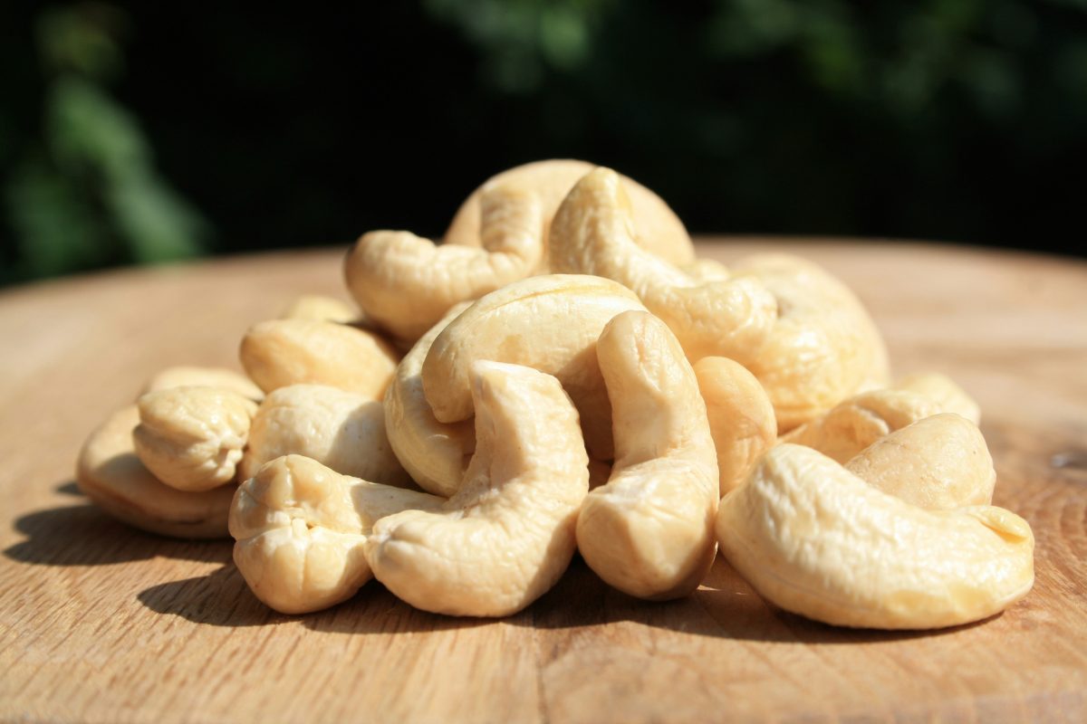 Organic W320 cashew kernel sample from BioValley Vietnam