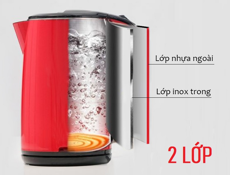 Ấm siêu tốc hai lớp Aulux AP-2515