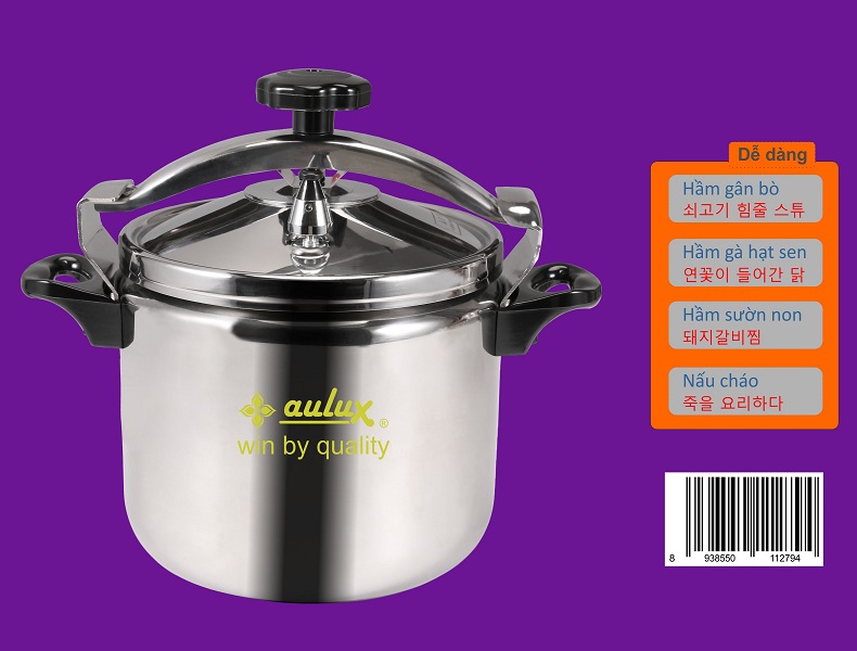 Nồi áp suất inox Aulux 6 lít