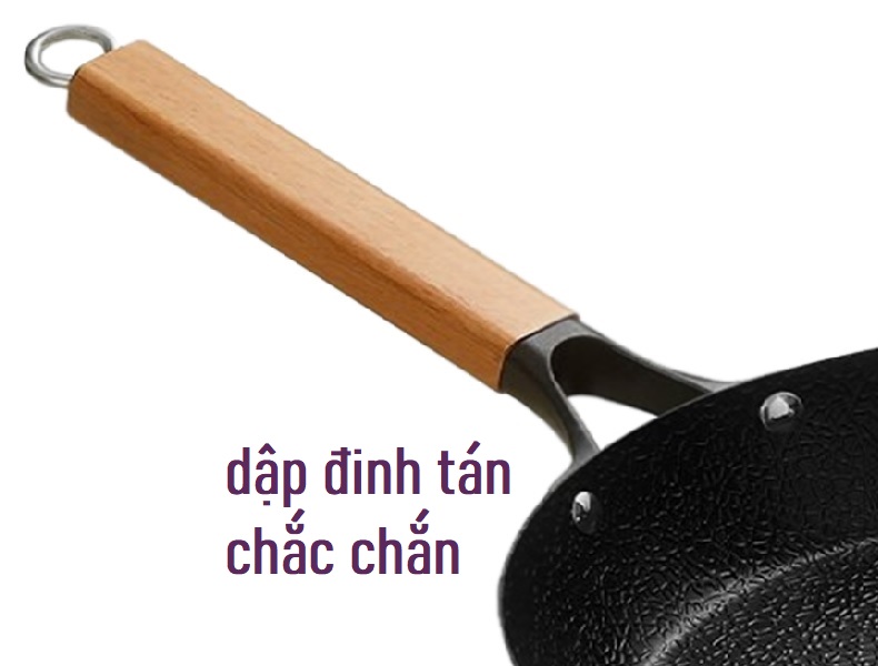 Chảo sần chống dính ceramic 3 lớp, aulux inox 304 SSI series