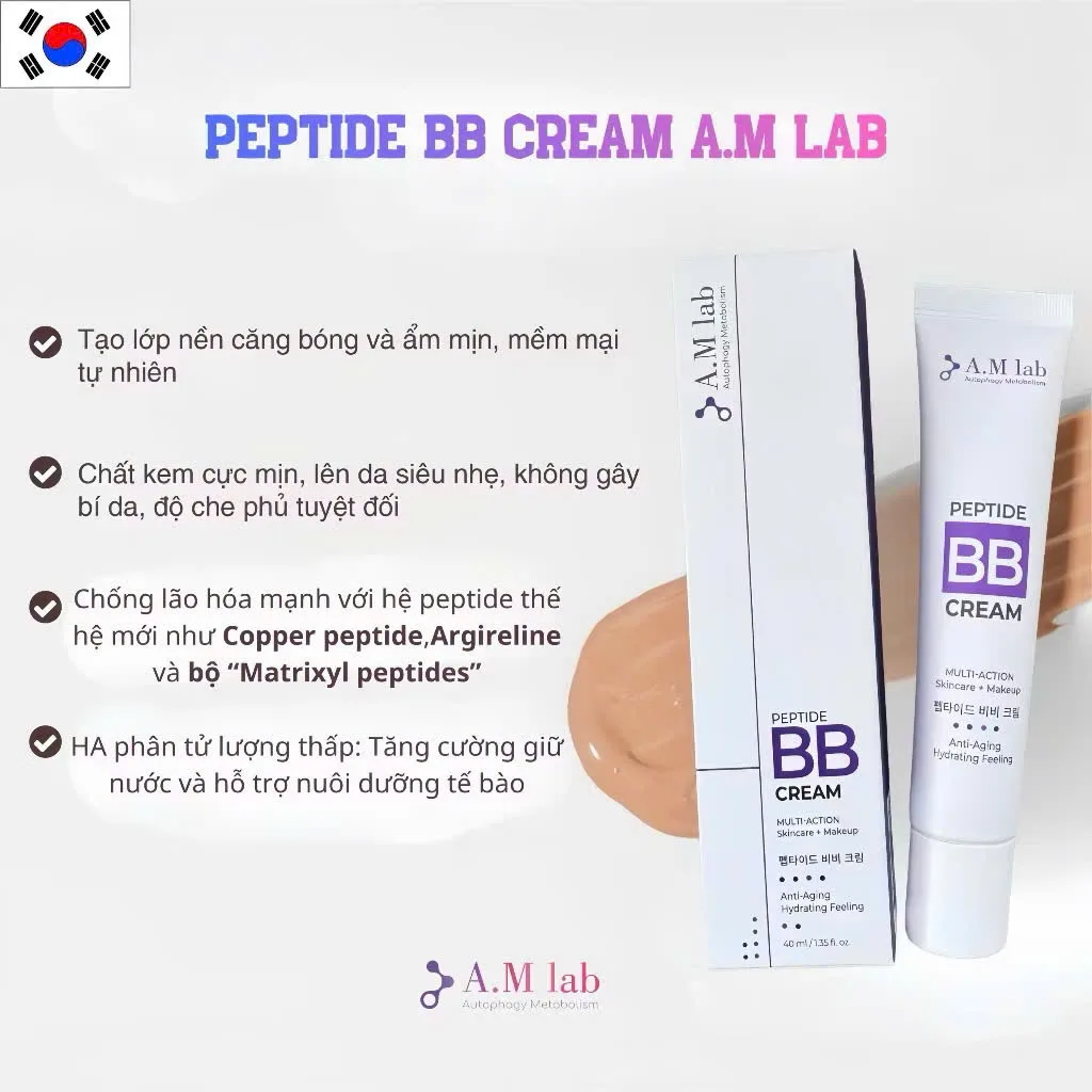 Kem Dưỡng Có Màu Peptide BB Cream