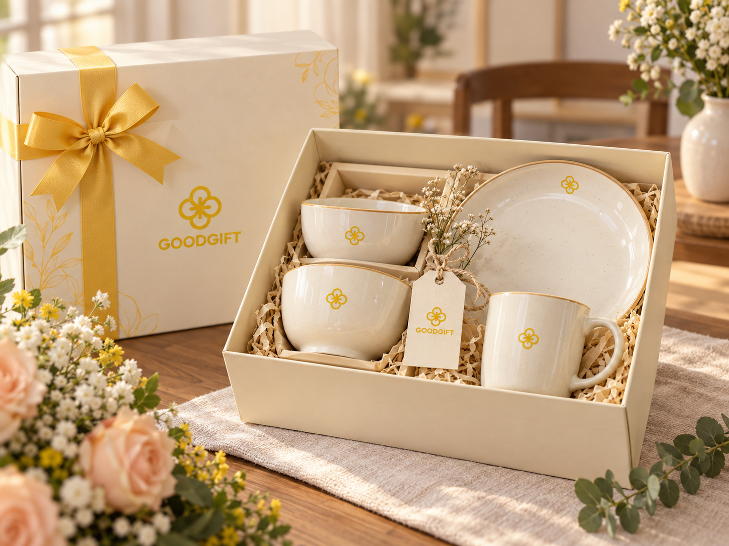 Bộ bát đĩa gốm sứ Good Gift