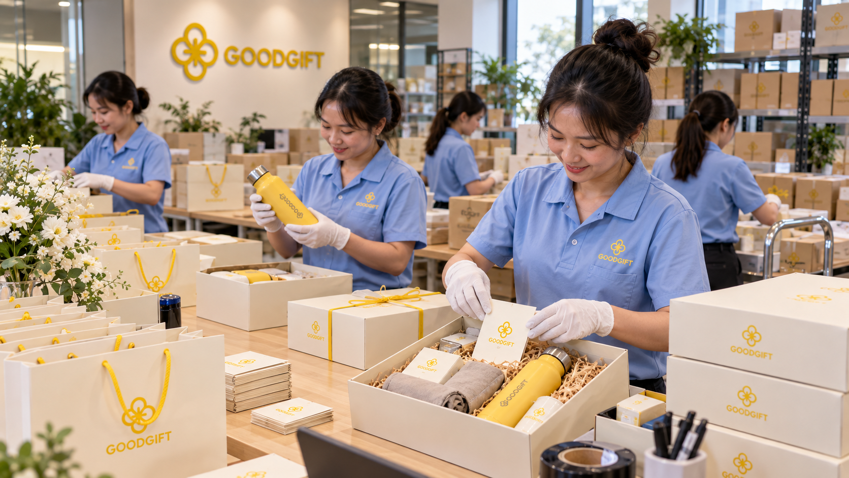 Quy trình đóng gói và bàn giao Good Gift