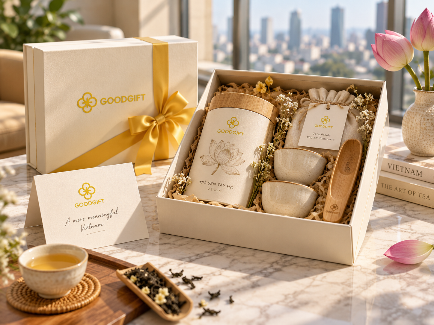 Bộ trà và quà thủ công Việt Nam GoodGift